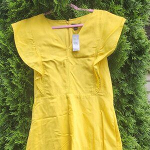 Ann taylor linen dress with lining